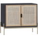 Avida 37.5 X 18.75 inch Gold / Black/Natural Sideboard, Small
